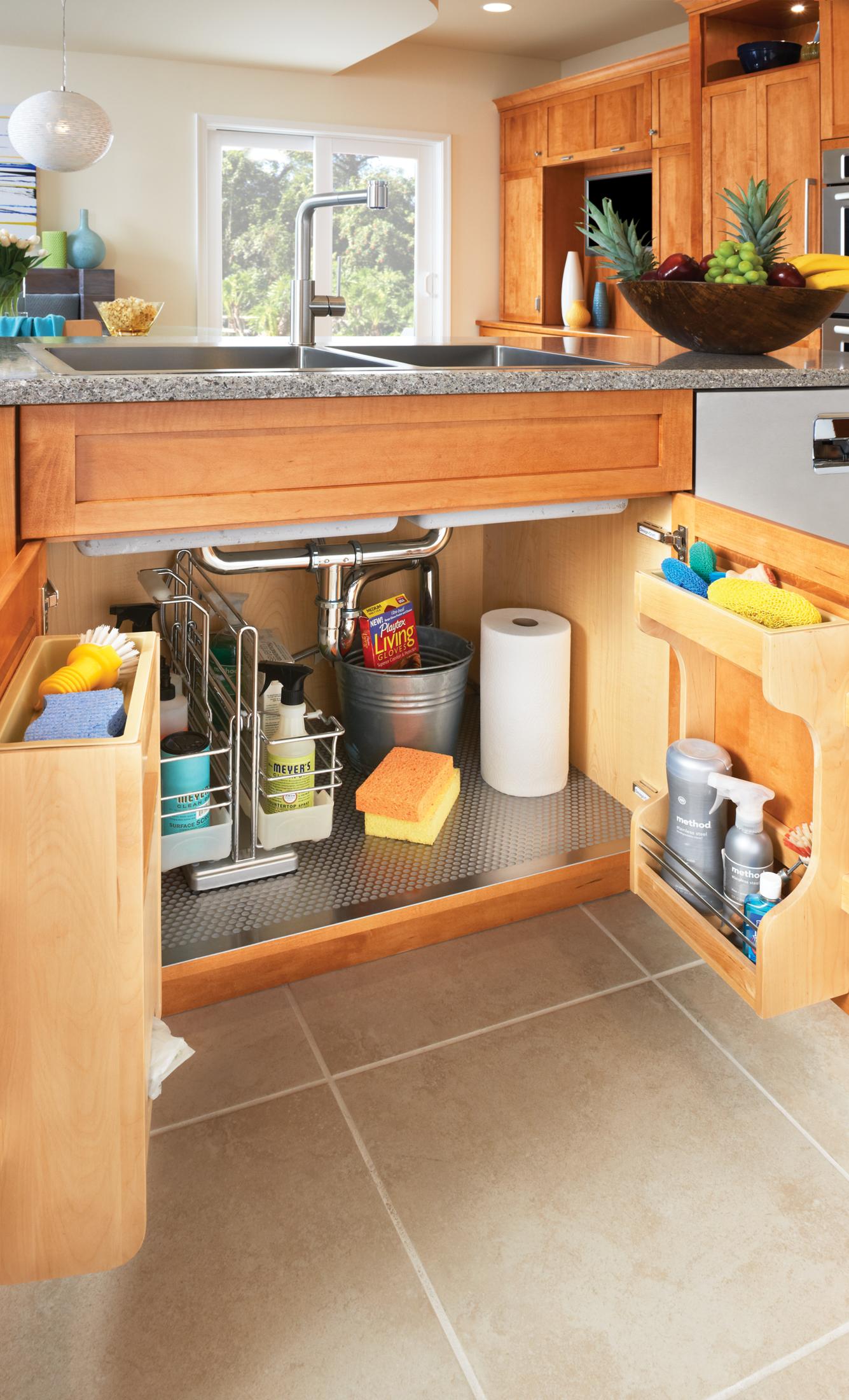 Design-Craft Cabinets | Installed Sink Base Door Organizer