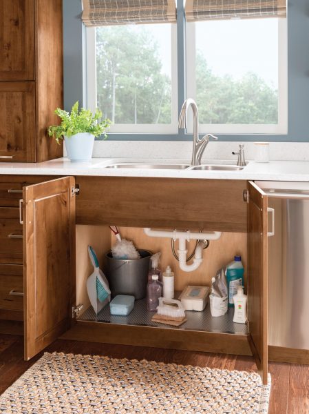 Design-Craft Cabinets  Sink Base Cabinet with Full-Height Doors